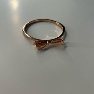 Kate Spade Rose Gold-Tone Bow Bracelet